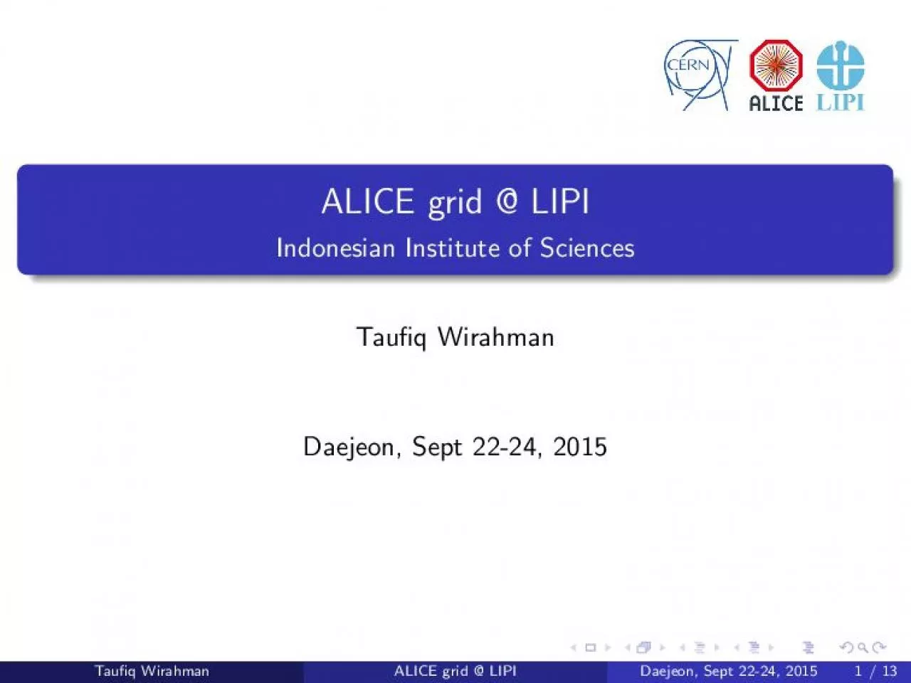 PDF-ALICEgridLIPIIndonesianInstituteofSciencesTau12qWirahmanDaejeonSe