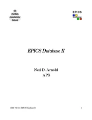 Ph  EPICS Database II EPICS EPICS Database II Ned D