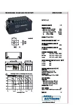 SPECIFICATIONRECHARGEABLE SEALEDLEADACIDBATTERYJEWOBatterietechnik Gmb