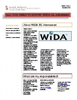ALL YOU NEED TO KNOW WIDA EL Assessments