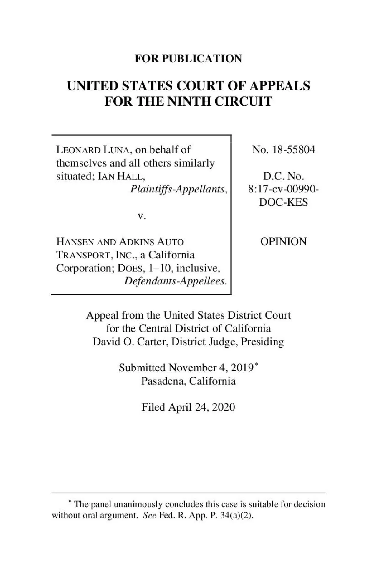 PDF-FOR PUBLICATIONUNITED STATES COURT OF APPEALSFOR THE NINTH CIRCUIT