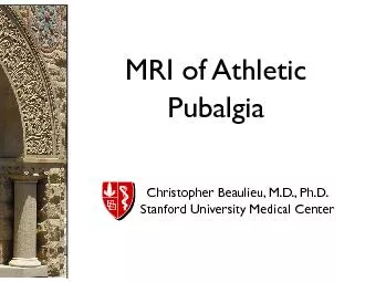 of Athletic  Beaulieu MD PhDStanford University Medical Center