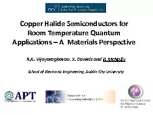 Copper Halide Semiconductors for