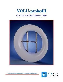 PDF-The VOLUprobeFI Fan Inlet Airflow Traverse Probe consists ofa set of