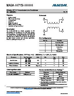 Series  RF 11 Transmission Line Transformer