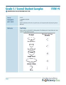 Grade 5  Scored Student Samples