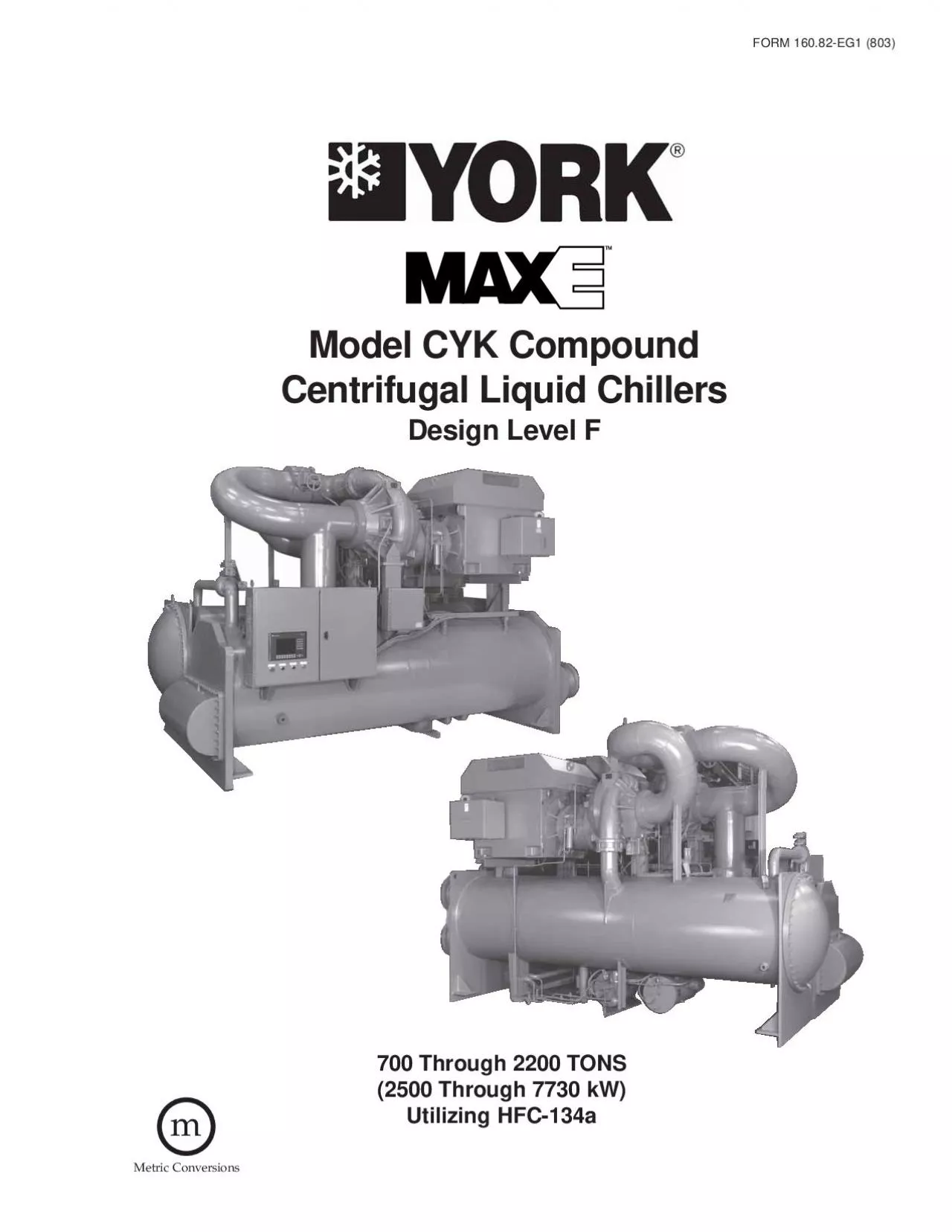 PDF-Model CYK CompoundCentrifugal Liquid Chillers