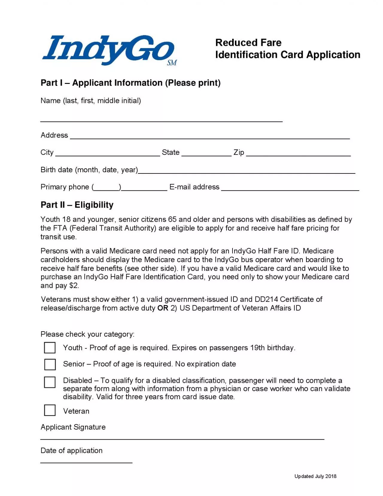 PDF-Part I 150 Applicant Information Please print Name last first