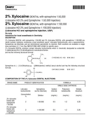 Xylocaine DENTAL with epinephrine  Lidocaine HCl  and
