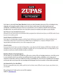 f Zupas is currently hiring