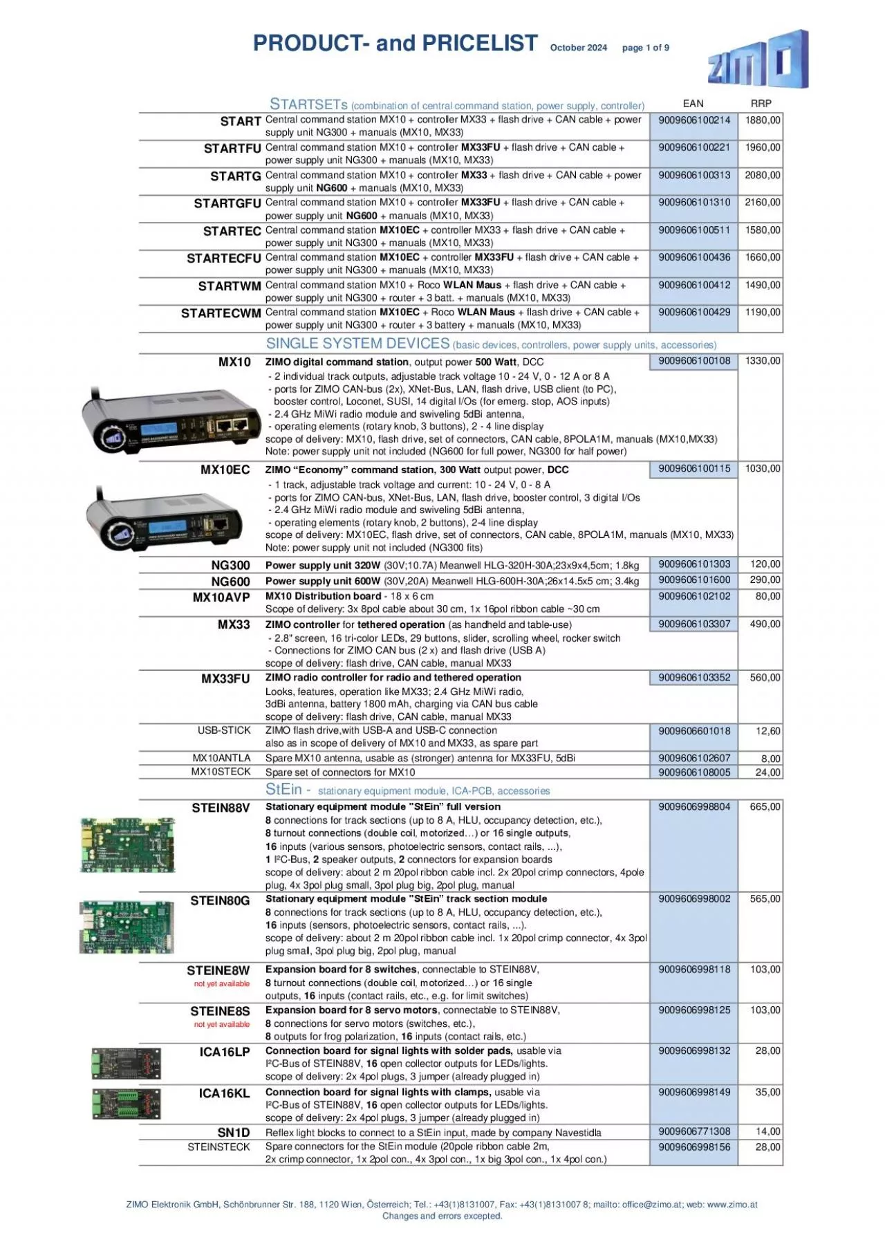 PDF-PRODUCT and PRICELIST