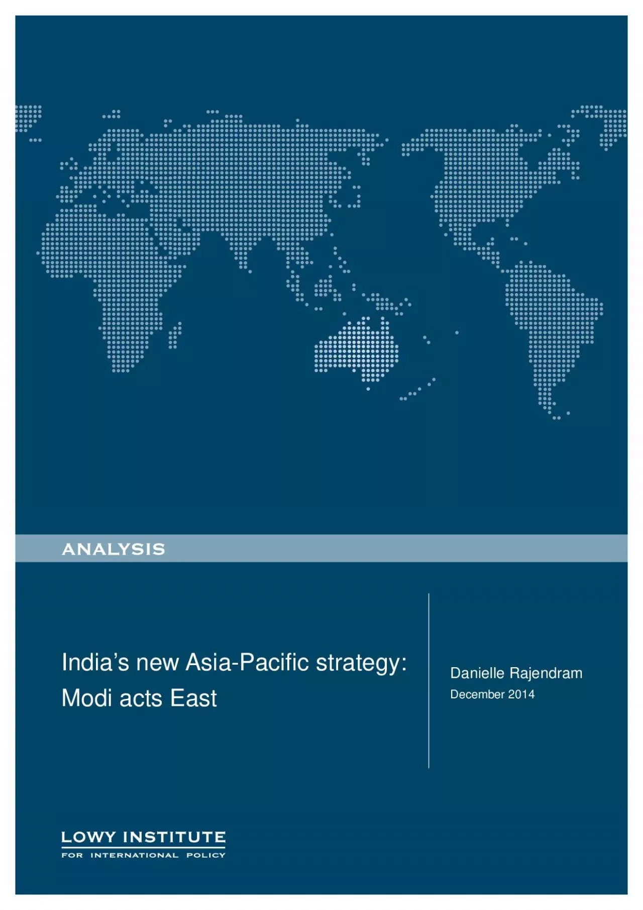 PDF-Indias new AsiaPacific strategy December 2014