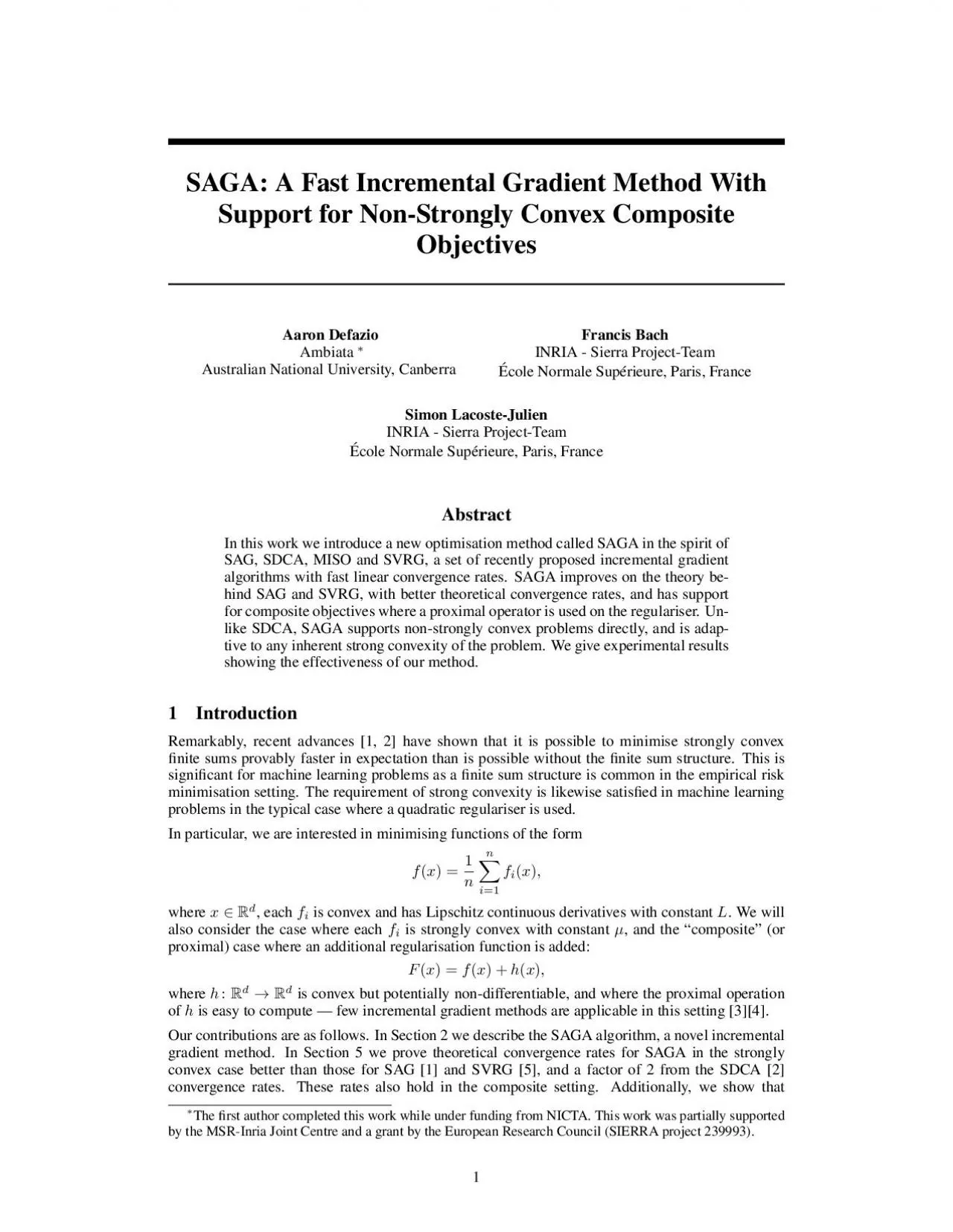 PDF-SAGAAFastIncrementalGradientMethodWithSupportforNonStronglyConvexCom