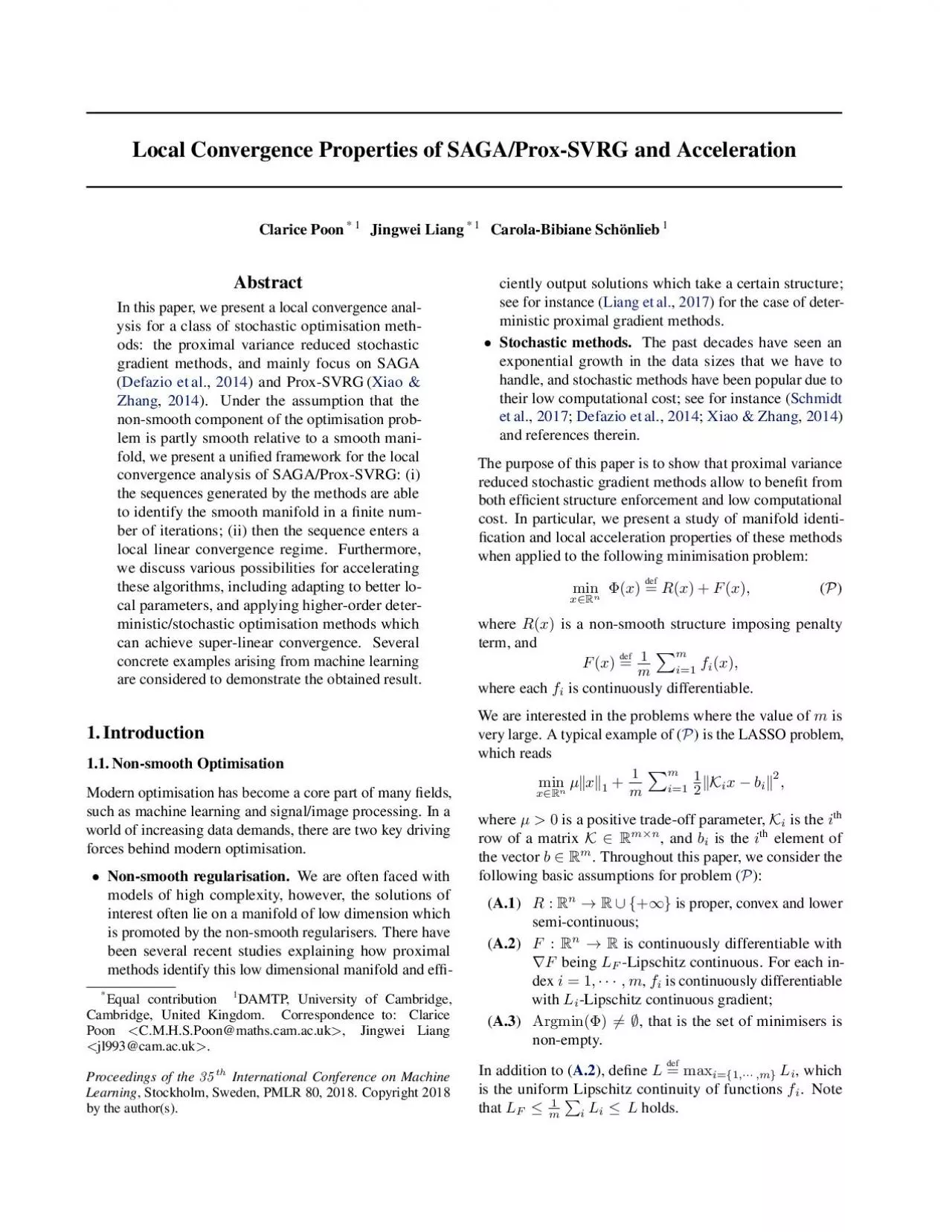 PDF-LocalConvergencePropertiesofSAGAProxSVRGandAcceleration