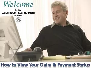 Welcome to the  Unemployment Benefits Services  Tutorial