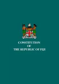 OF THE REPUBLIC OF FIJI