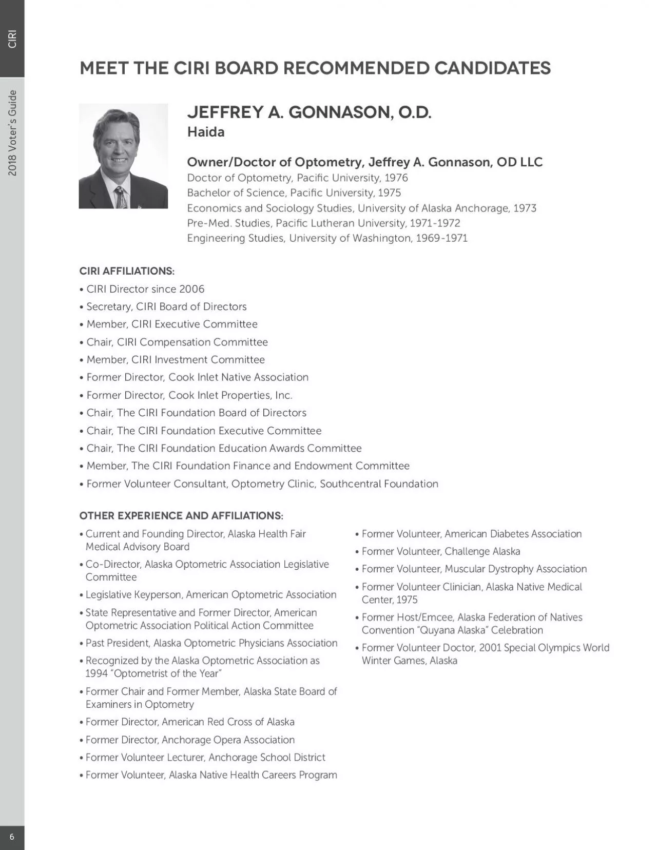 PDF-Meet the CIRI Board Recommended CandidatesJEFFREY A GONNASON ODOwn