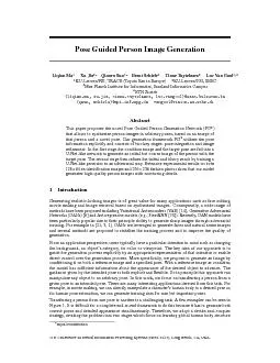 PoseGuidedPersonImageGeneration