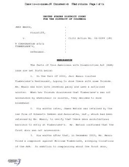 Case 104cv00099JR   Document 45    Filed 010308   Page 1 of 13