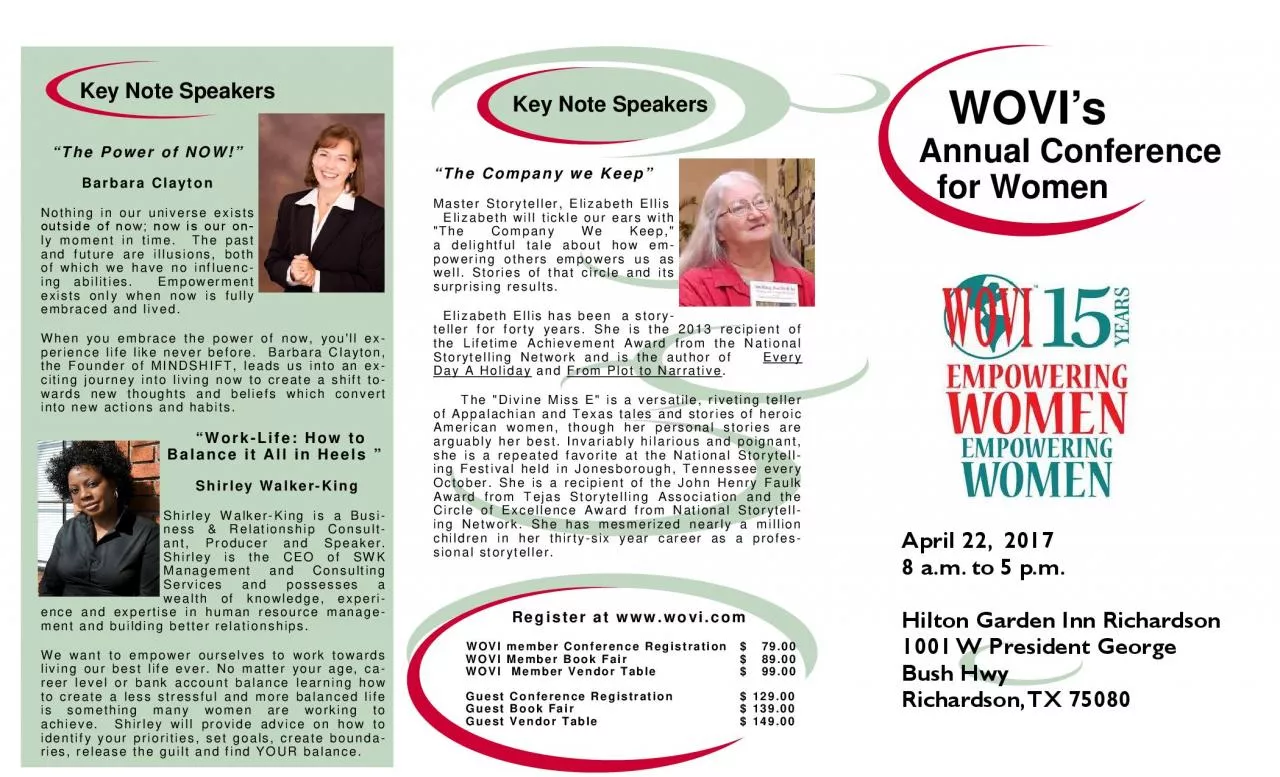 PDF-WOVIs Annual Conference for Women