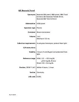 Rev 92019 Bili Neonatal Panel