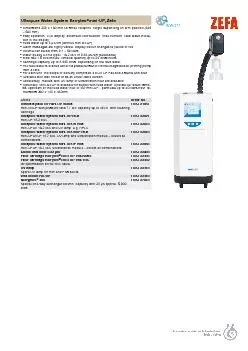 Ultrapure Water System BerrytecminiUP ZefaEasy operation LCD displa