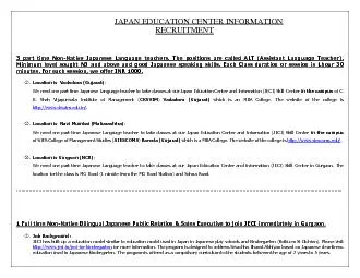 PDF-JAPAN EDUCATION CENTER INFORMATION