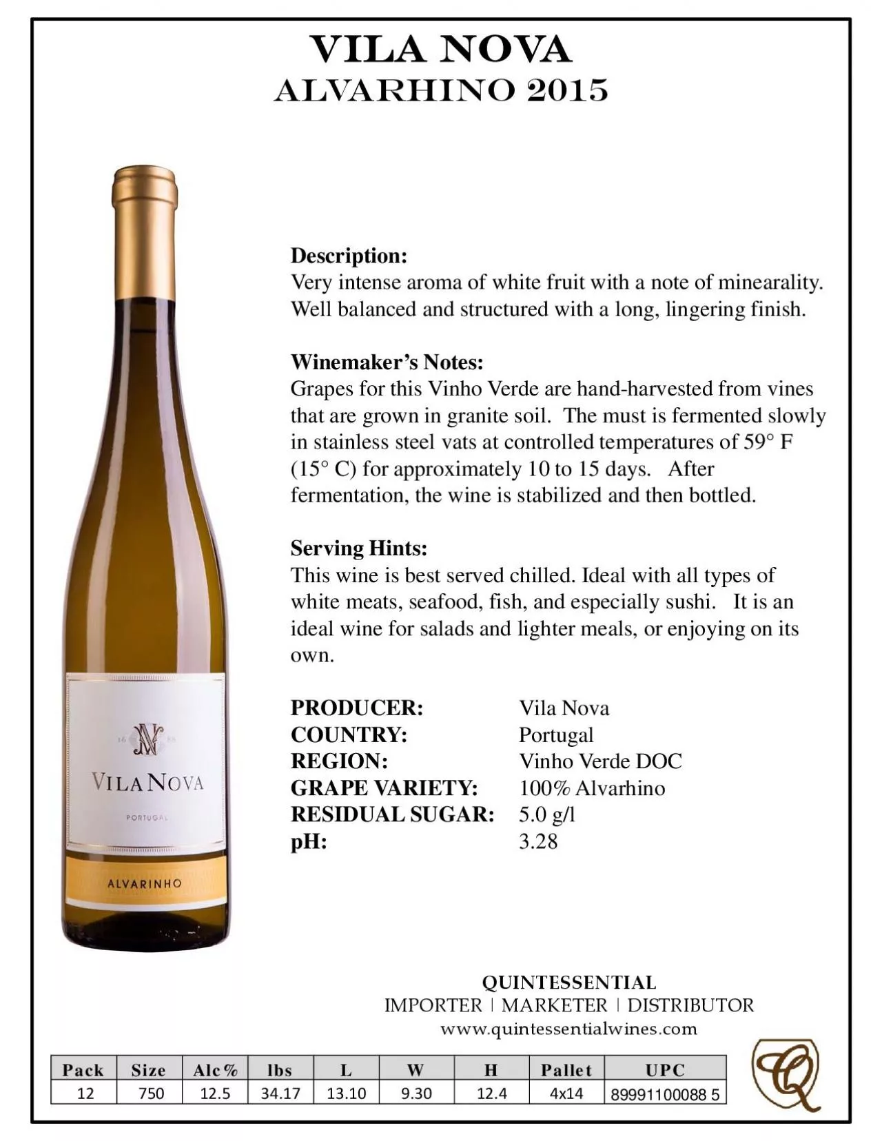 PDF-Vila novaAlvarhino2015Very intense aroma of white fruit with a note of