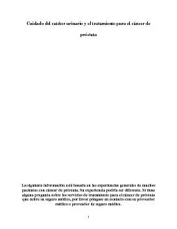 PDF-prstata La siguiente informacin est basada en las experiencias gene