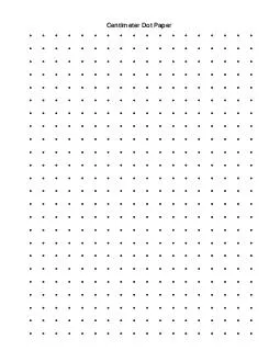 Centimeter Dot Paper 