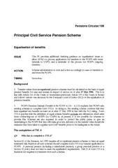 Pensions Circular Principal Civil Service Pension Sche