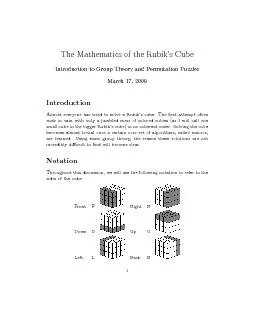 TheMathematicsoftheRubiksCubeIntroductiontoGroupTheoryandPermutationP