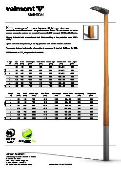 a range of square tapered lighting columns