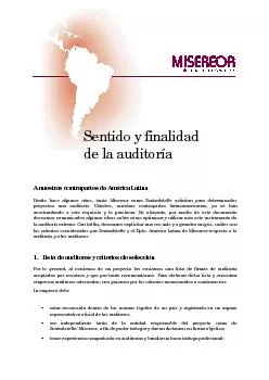 Sentido y finalidad  de la auditora A nuestras contrapartes de Amr