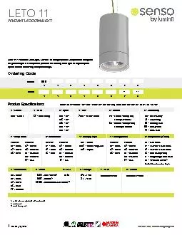 Product SpecificationsLeto 11  Pendant LED Light