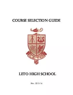 Course Selection Guide