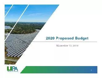 12020 Proposed BudgetNovember13 2019