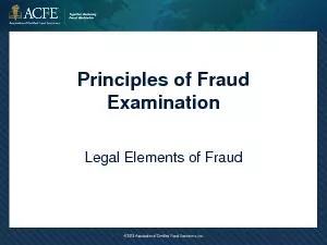 2015 Association of Certified Fraud Examiners Inc