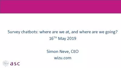 Survey chatbots where are we at and where are we going