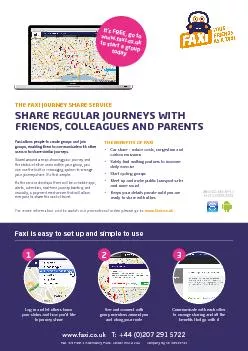 THE FAXI JOURNEY SHARE SERVICESHARE REGULAR JOURNEYS WITH FRIENDS COL