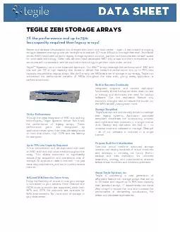 Tegiles arrays are dramatically easier to manage than l