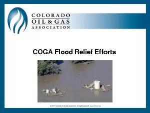 COGA Flood Relief Efforts
