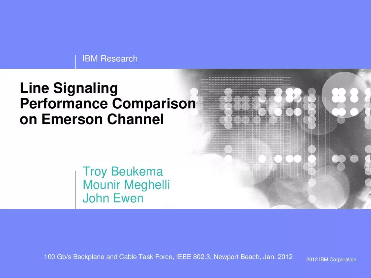 PDF-IBM ResearchLine Signaling Performance Comparison Jan 2012