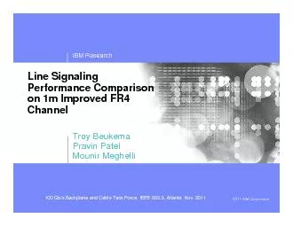 Line Signaling Performance Comparison on 1m Improved FR4 Channel  Nov