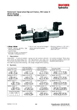 SolenoidOperatedSpoolValveISOsize5DirectActingSeriesWEDEReference