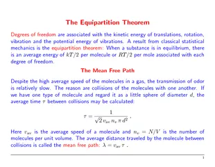 The Equipartition Theorem Degrees of freedom are assoc