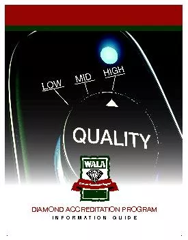 DIAMOND ACCREDITATION PROGRAMINFORMATION GUIDE