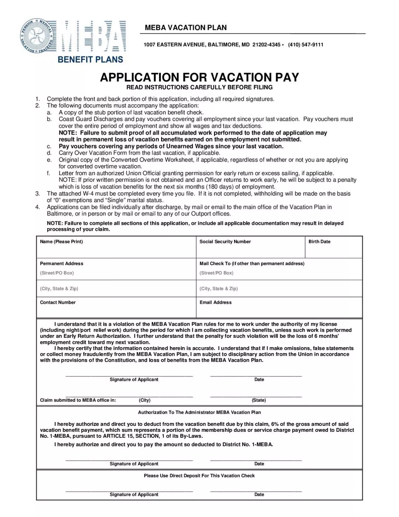 PDF-APPLICATION FOR VACATION PAY