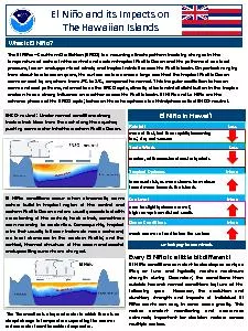 El Nio and its Impacts on