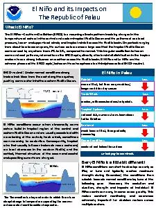 El Nio and its Impacts on